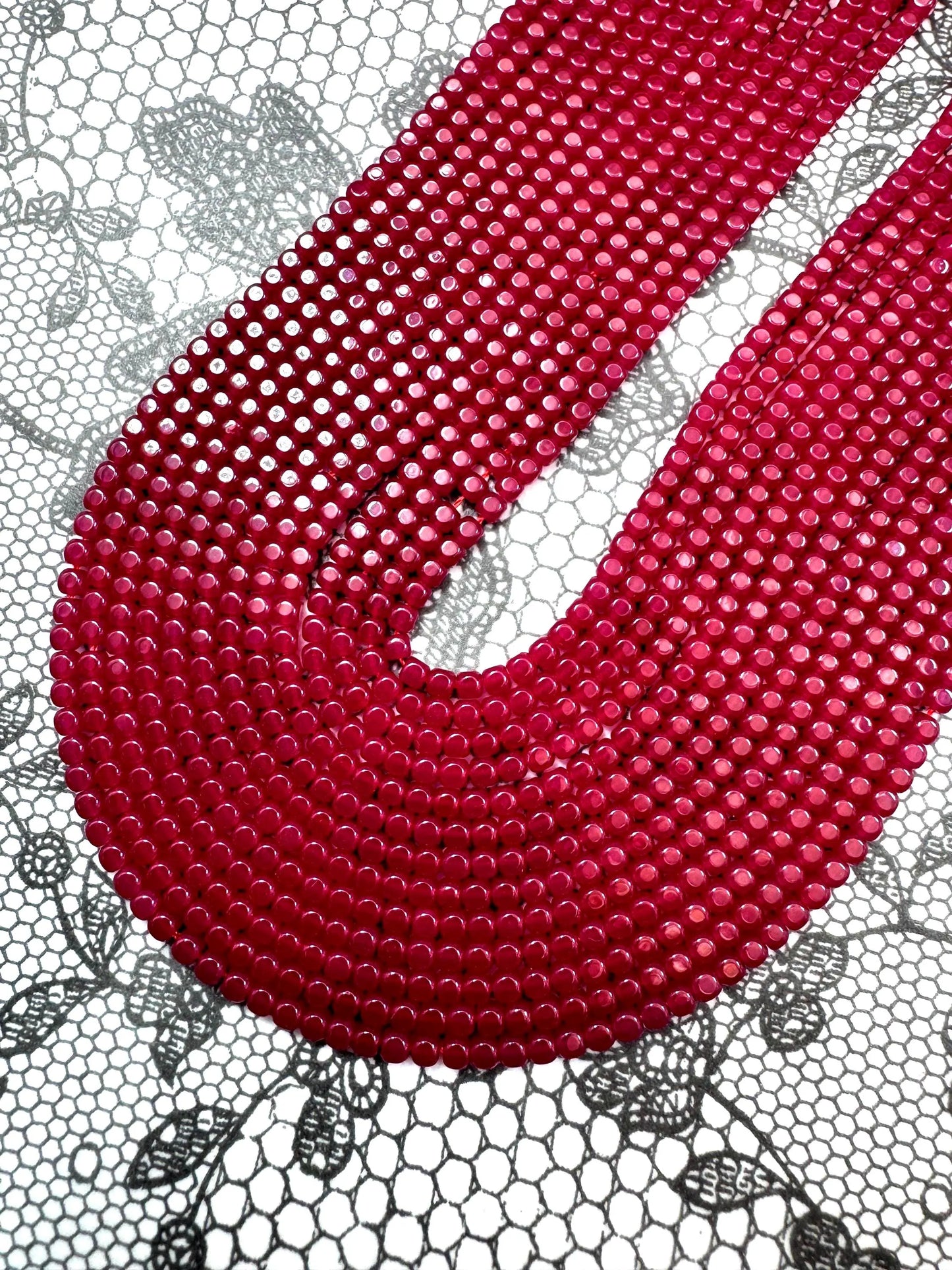 AAA Natural Red Ruby Gemstone Bead Faceted 2mm Cube Shape Beads, Beautiful Natural Red Ruby Stone Beads, Excellent Quality Full Strand 15.5"