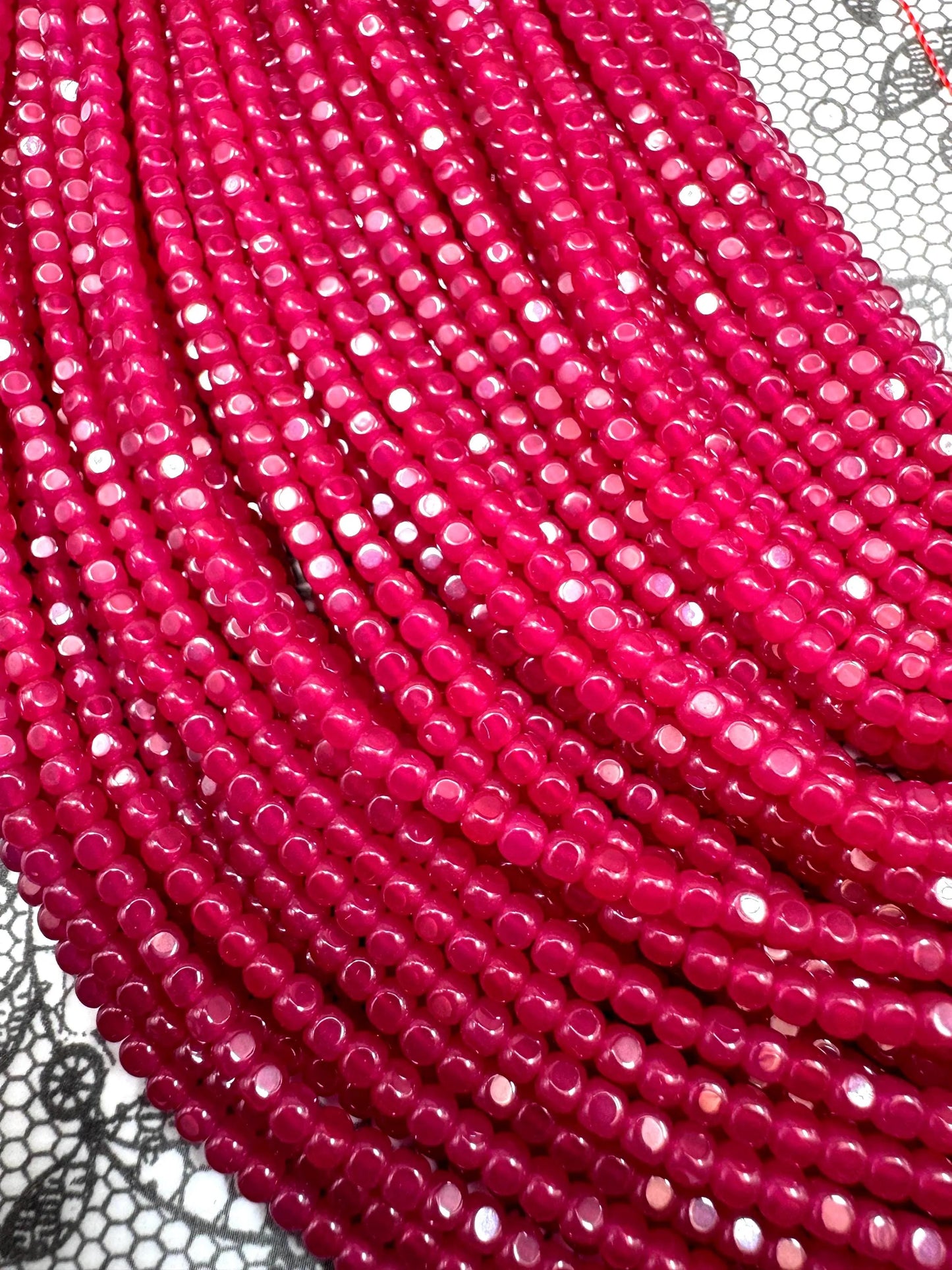 AAA Natural Red Ruby Gemstone Bead Faceted 2mm Cube Shape Beads, Beautiful Natural Red Ruby Stone Beads, Excellent Quality Full Strand 15.5"