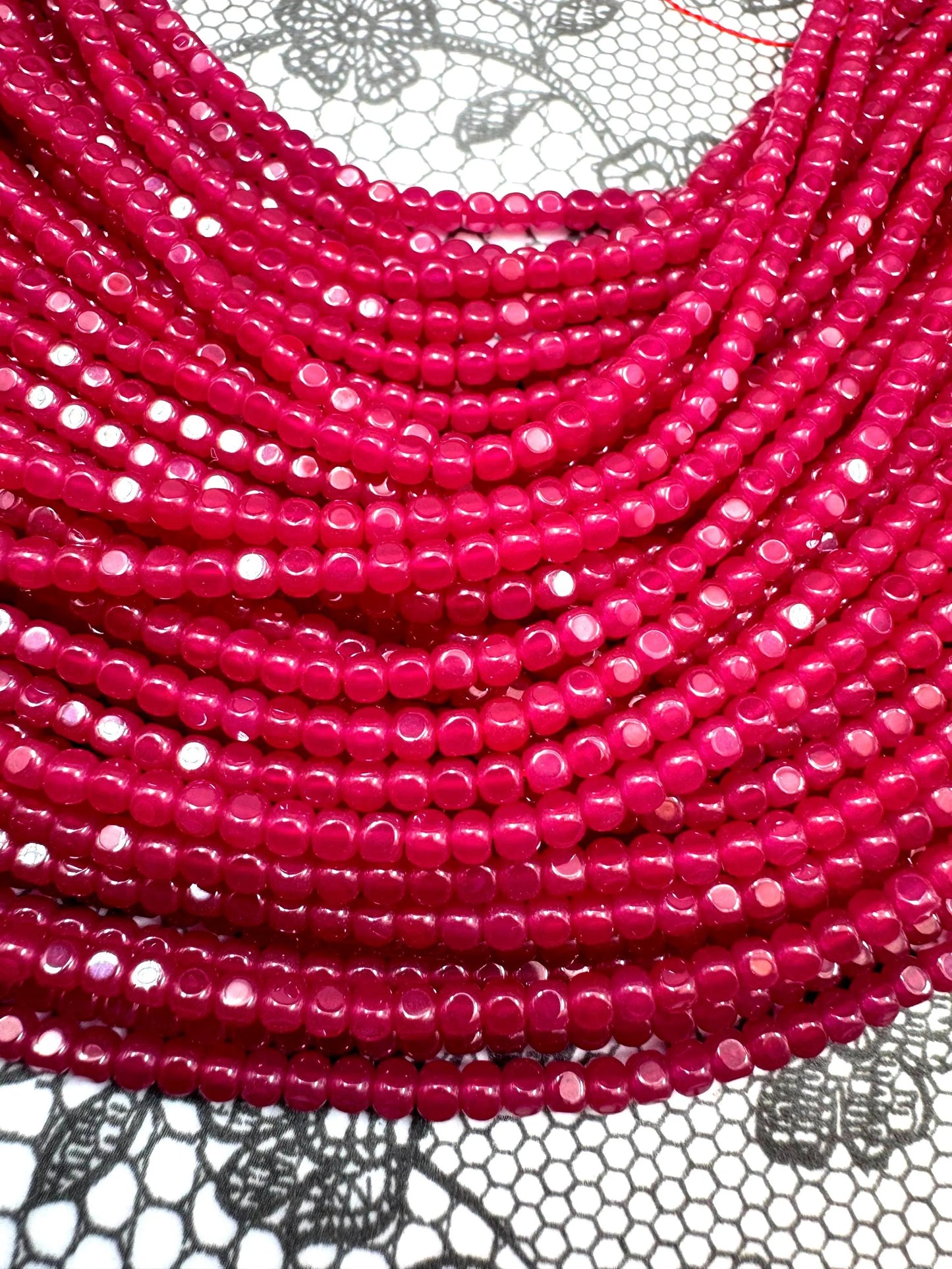 AAA Natural Red Ruby Gemstone Bead Faceted 2mm Cube Shape Beads, Beautiful Natural Red Ruby Stone Beads, Excellent Quality Full Strand 15.5"