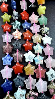 Natural multi color gemstone bead. Beautiful Natural multi stone bead. Excellent quality. Unique star shape. Full strand 15.5”
