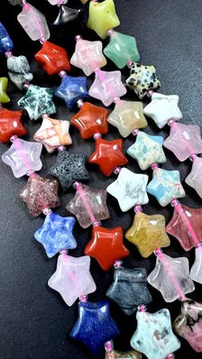 Natural multi color gemstone bead. Beautiful Natural multi stone bead. Excellent quality. Unique star shape. Full strand 15.5”