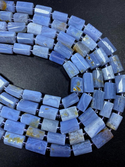 AAA Natural  blue lace garnet gemstone bead. 8x12mm tuba shape bead. Gorgeous natural blue lace color  gemstone. High quality gemstone!