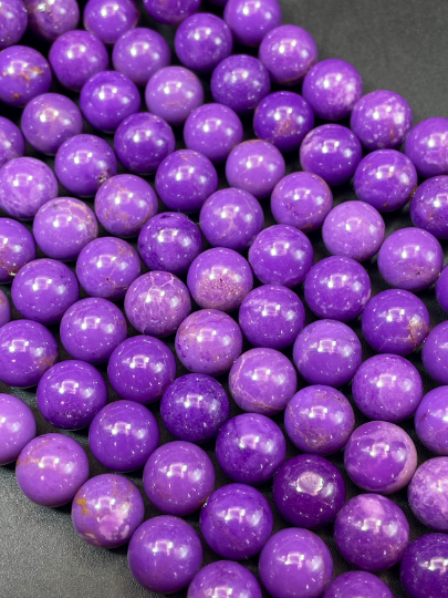 AAA Natural Phosphosiderite Gemstone Bead 4mm 6mm 8mm 10mm 12mm Round Bead, Beautiful Natural Purple Color Gemstone Beads