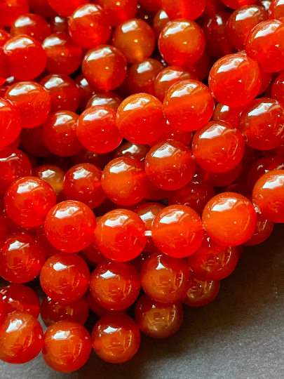 AAA Natural Carnelian 4mm 6mm 8mm 10mm 12mm Round Bead Gorgeous Natura ...