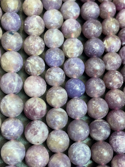 Natural Purple Tourmaline Gemstone Bead 6mm 8mm 10mm Round Beads, Beautiful Lavender Purple Color Tourmaline Gemstone Bead