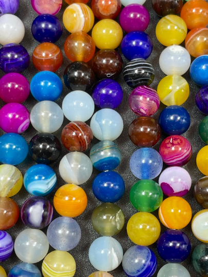 Natural Multicolor Botswana Agate Gemstone Bead 6mm 8mm 10mm 12mm Round Beads, Beautiful Multicolor Botswana Agate Beads 15.5"