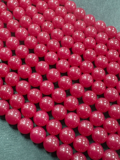 AAA Natural Ruby Gemstone Bead 4mm 6mm 8mm 10mm Round Beads, Gorgeous Natural Red Ruby Gemstone Bead, Excellent Quality 15.5" Strand