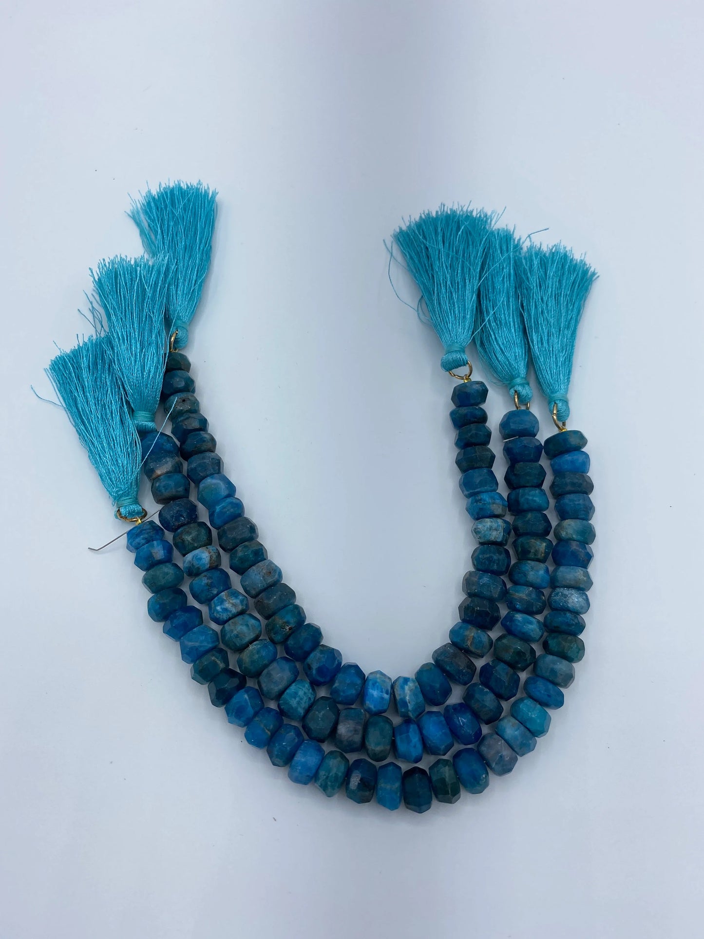 Apatite 9mm Roundel Faceted