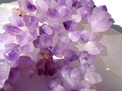 NATURAL Amethyst Gemstone Beads, Approx. 12x18mm Freeform Nugget Beads, Beautiful Purple Beads, Great Quality Beads, Full Strand 15.5 inches