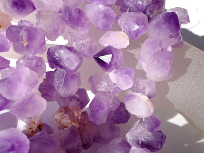 NATURAL Amethyst Gemstone Beads, Approx. 12x18mm Freeform Nugget Beads, Beautiful Purple Beads, Great Quality Beads, Full Strand 15.5 inches