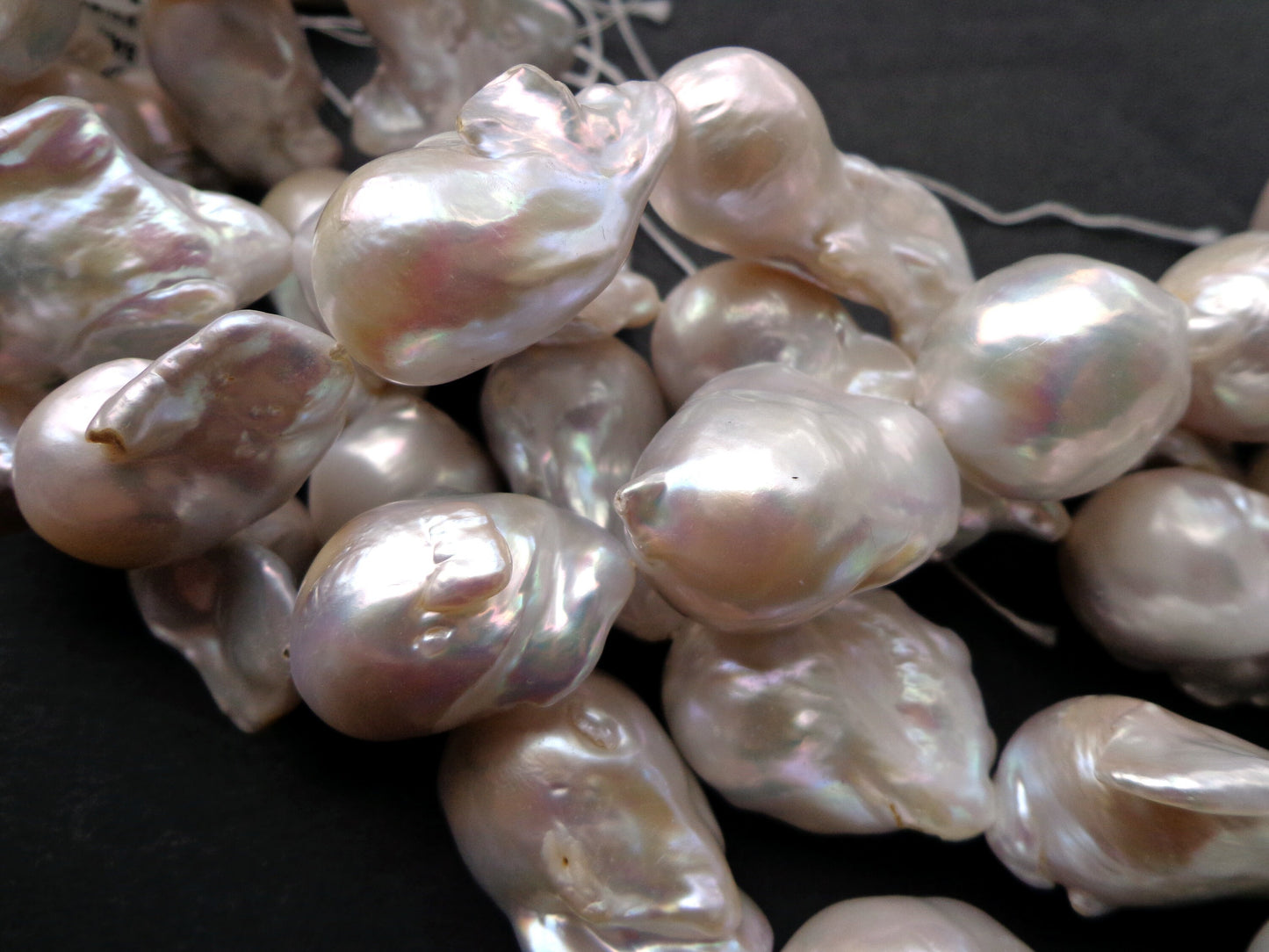 AAA Natural Baroque Pearl. Freeform Shape, Gorgeous Natural Color Baroque Pearl, 100% Perfect Pearls, High Quality Pearl, Full Length 15.5"