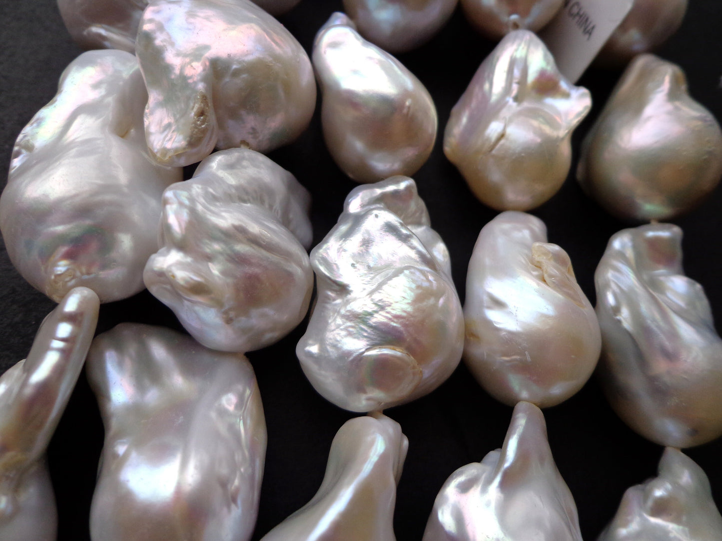 AAA Natural Baroque Pearl. Freeform Shape, Gorgeous Natural Color Baroque Pearl, 100% Perfect Pearls, High Quality Pearl, Full Length 15.5"