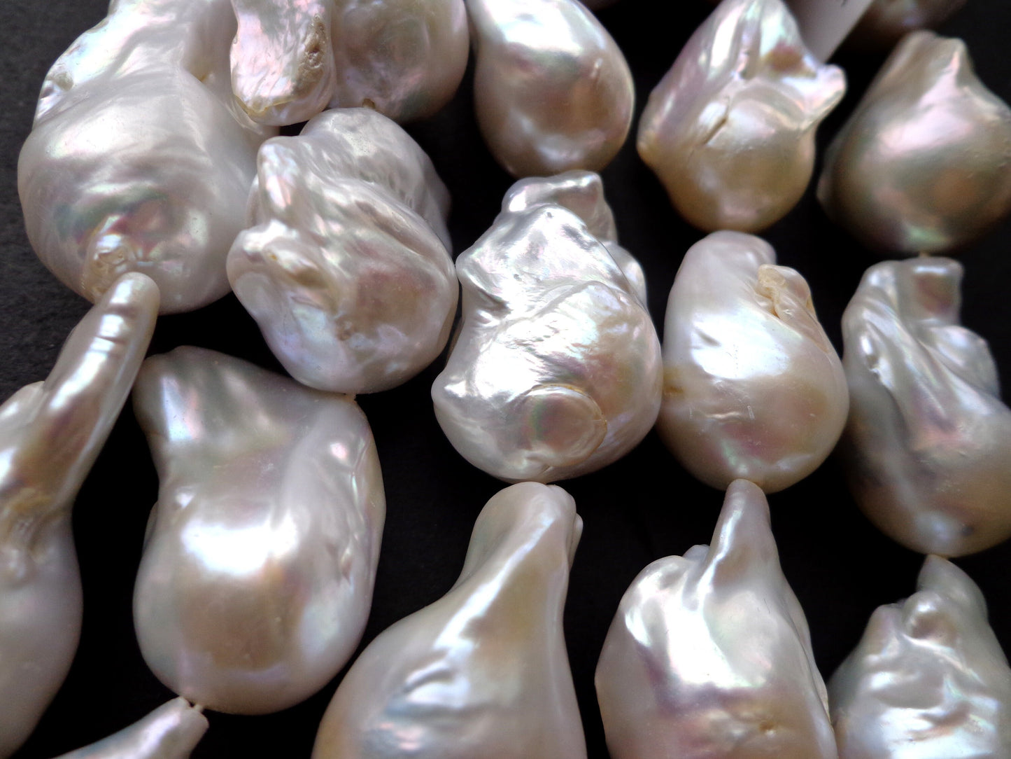 AAA Natural Baroque Pearl. Freeform Shape, Gorgeous Natural Color Baroque Pearl, 100% Perfect Pearls, High Quality Pearl, Full Length 15.5"