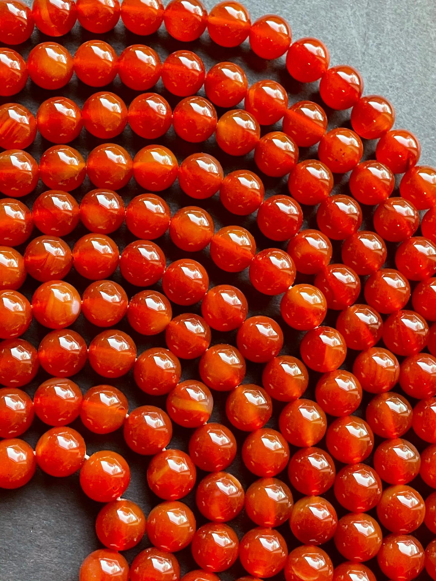 AAA Natural Carnelian 4mm 6mm 8mm 10mm 12mm Round Bead Gorgeous Natural Red Carnelian Bead Great Quality Gemstone 15.5” Strand for Crafts