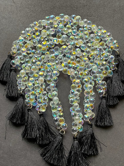 AAA High Quality Iridescent Crystal Beads, 10X8mm Faceted Teardrop shape Beads, Beautiful Rainbow Beads, Great Quality Beads, length 15.5”