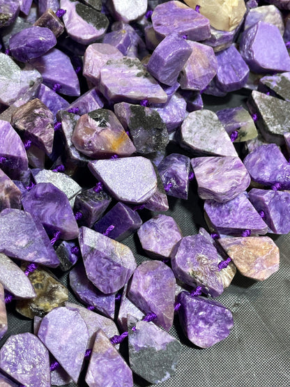 AAA Natural Charoite stone bead. 10x16mm teardrop Shape. Beautiful natural purple color Charoite gemstone bead. Full strand 15.5”