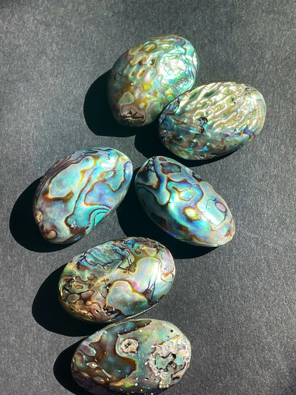 AAA Natural Abalone Shell Bead. 17x20mm Freedom Shape. Beautiful Natural Green Purple Peacock Feather Color Abalone Bead. High Quality Bead