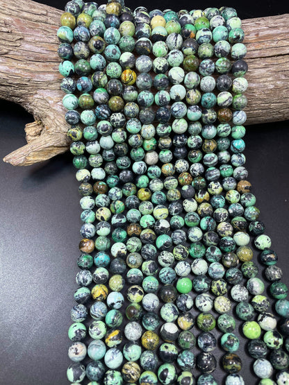 AAA natural variscite stone bead. 6mm 8mm 10mm round bead. Gorgeous natural green brown black color. Unique gemstone bead. High quality