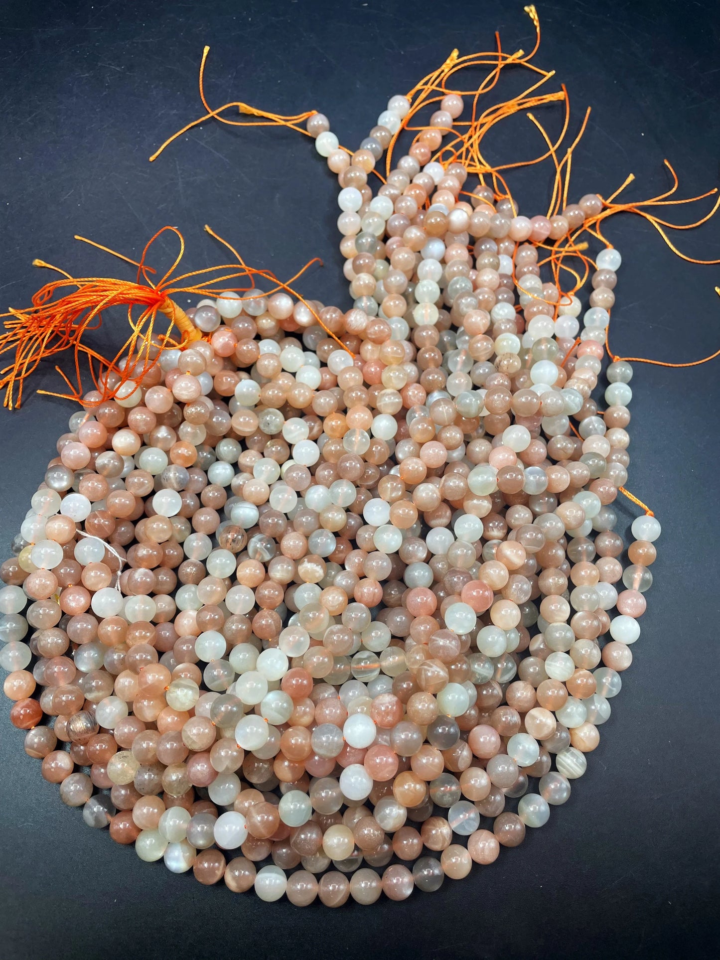 AAA natural multi color moonstone bead. 6mm8mm 10mm round bead. Gorgeous natural peach moonstone white moonstone. Loose bead. High quality