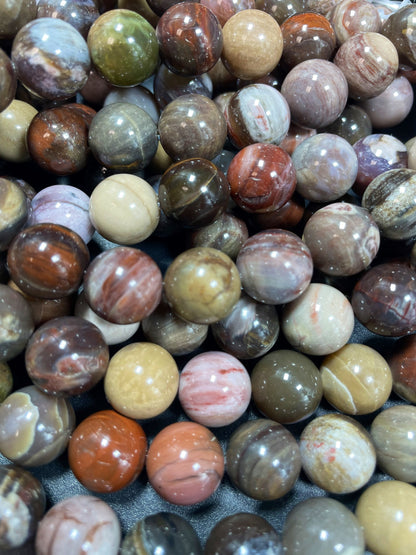 Natural black moonstone bead. 6mm 8mm 10mm 12mm round bead. Natural brown black color gemstone bead. Loose stone bead. Full strand 15.5”