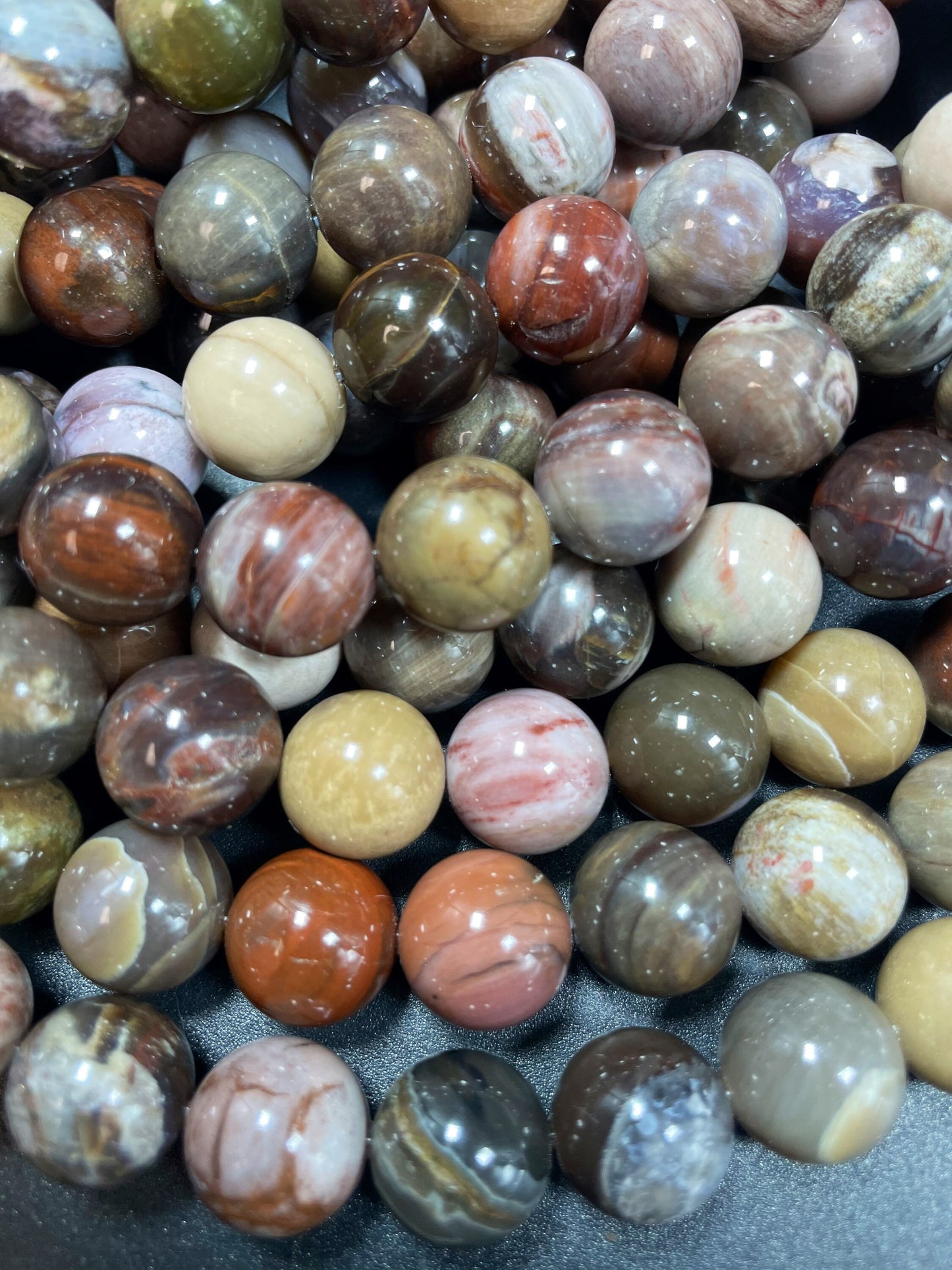 Natural black moonstone bead. 6mm 8mm 10mm 12mm round bead. Natural brown black color gemstone bead. Loose stone bead. Full strand 15.5”