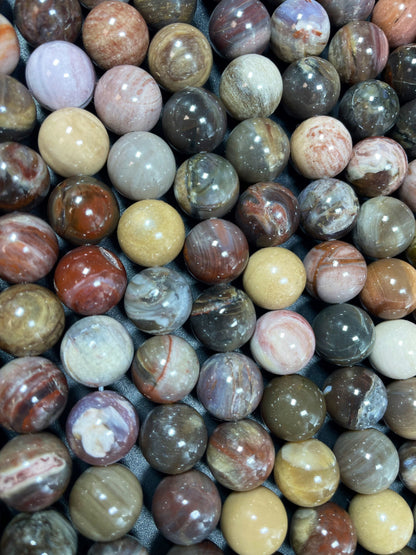 Natural black moonstone bead. 6mm 8mm 10mm 12mm round bead. Natural brown black color gemstone bead. Loose stone bead. Full strand 15.5”