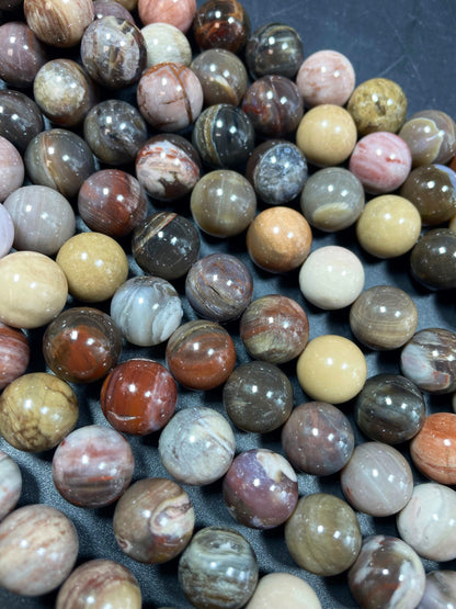Natural black moonstone bead. 6mm 8mm 10mm 12mm round bead. Natural brown black color gemstone bead. Loose stone bead. Full strand 15.5”