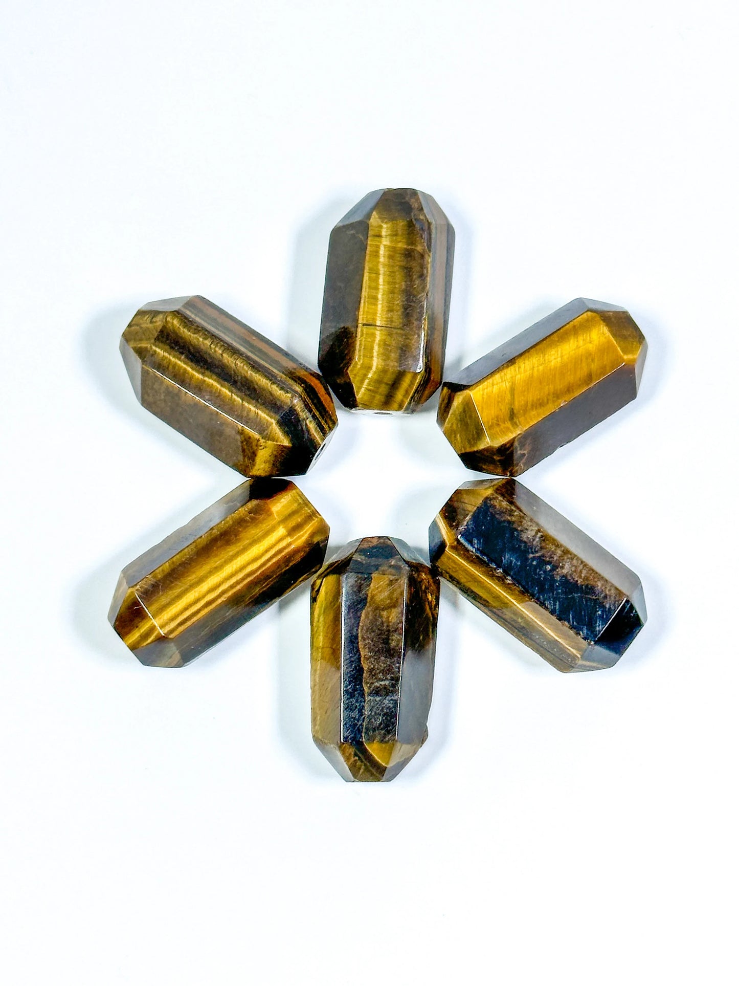 NATURAL Tiger Eye Gemstone Bead Faceted 27x14mm Barrel Shape Bead, Gorgeous Golden Brown Yellow Color Tiger Eye Gemstone Beads, Loose Beads