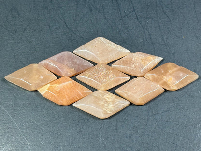 AAA NATURAL Peach Moonstone Gemstone Bead Faceted 29x15mm Diamond Shape, Gorgeous Natural Peach Color Moonstone Gemstone Bead, LOOSE Beads