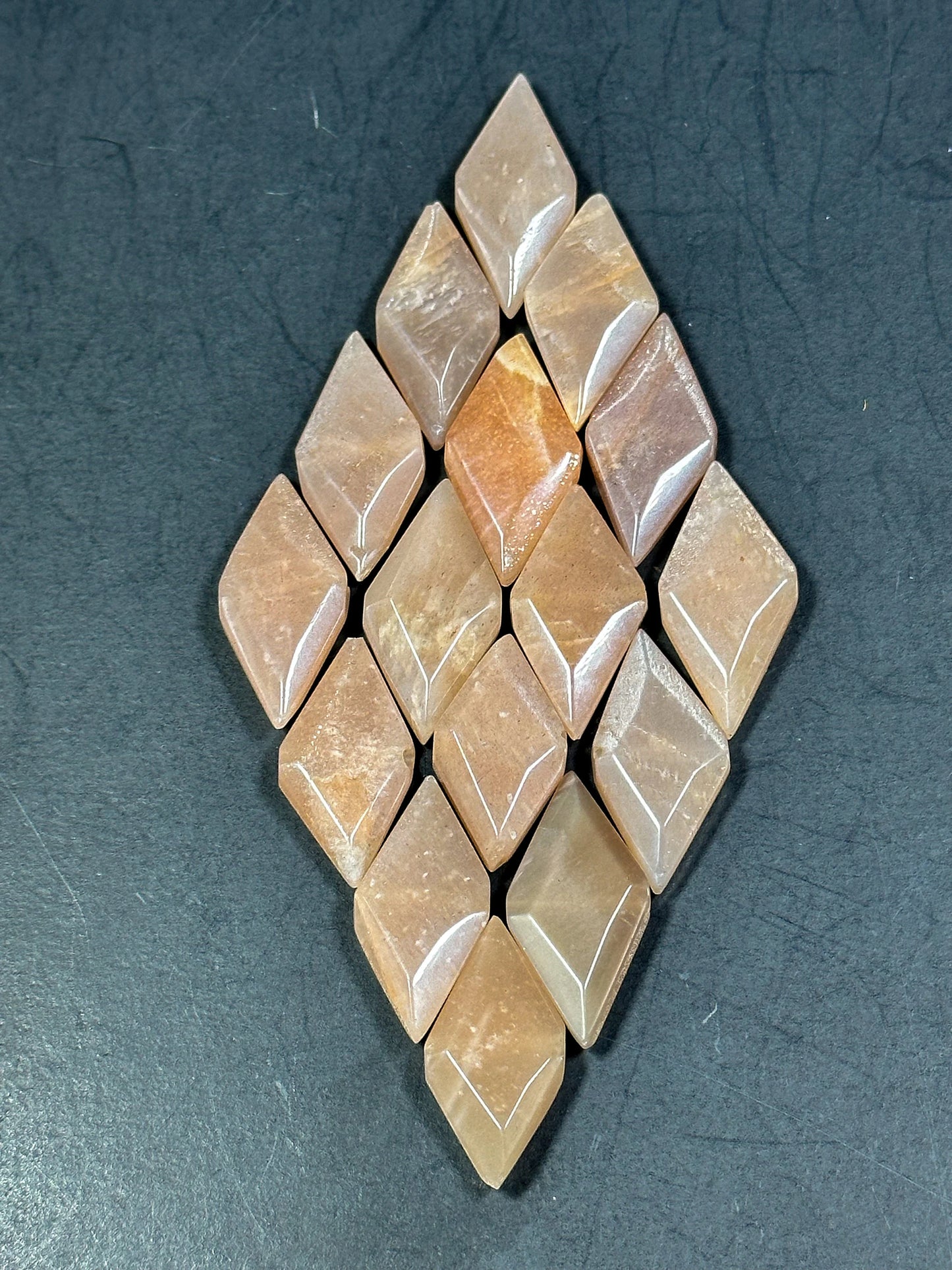 AAA NATURAL Peach Moonstone Gemstone Bead Faceted 29x15mm Diamond Shape, Gorgeous Natural Peach Color Moonstone Gemstone Bead, LOOSE Beads