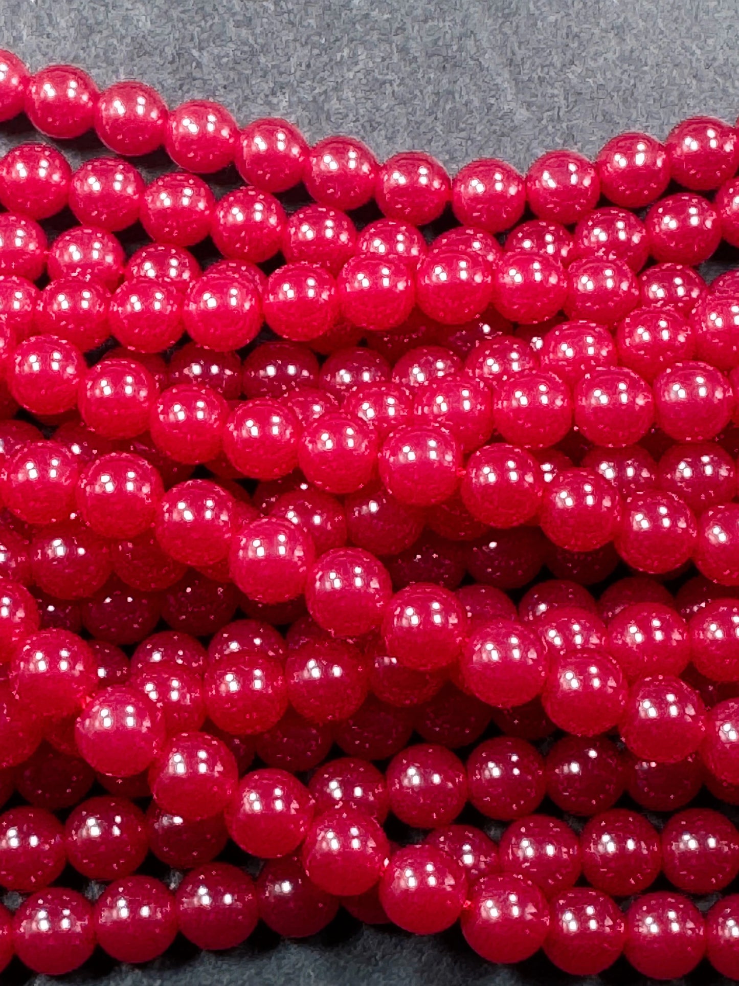 AAA Natural ruby gemstone bead. 4mm 6mm 8mm 10mm round bead . gorgeous natural red ruby round bead. excellent quality. full stand 15.5”