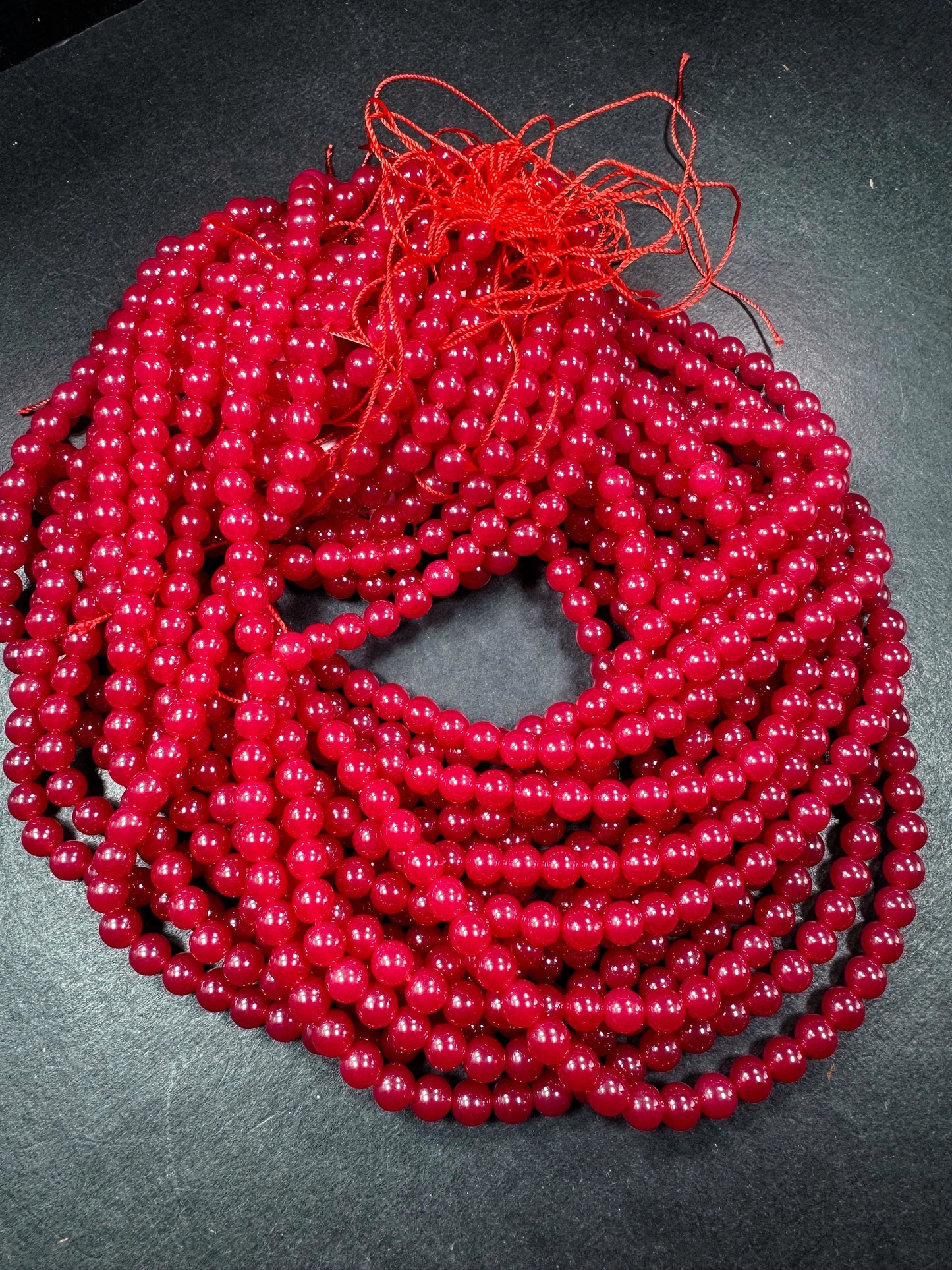 AAA Natural ruby gemstone bead. 4mm 6mm 8mm 10mm round bead . gorgeous natural red ruby round bead. excellent quality. full stand 15.5”