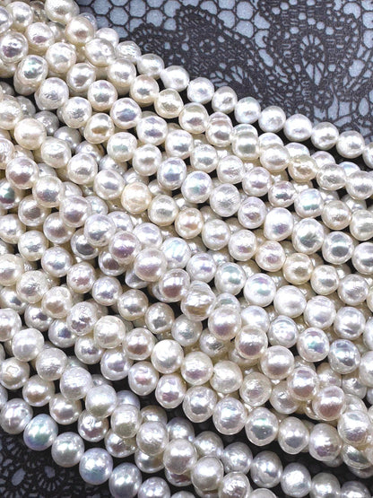 AAA Natural Freshwater Pearl round Shape Beads, 3mm 4mm . Super nice quality white fresh water pear bead . Full strand