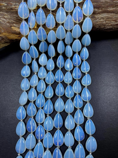 Natural Opalite Gemstone Bead 13x17mm Teardrop Shape, Beautiful Natural Opalite Gemstone Bead Great Quality Full Strand 15.5"
