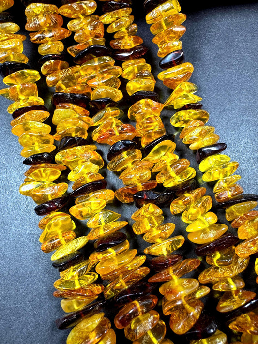 AAA Baltic Gold bead . Beautiful natural honey gold yellow color. Not treated . Unique shape . Excellent quality . Full strand 15.5