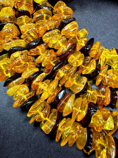 AAA Baltic Gold bead . Beautiful natural honey gold yellow color. Not treated . Unique shape . Excellent quality . Full strand 15.5