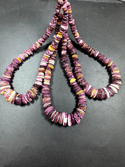 AAA natural spiny oyster shell bead . great quality . beautiful natural dark purple color. not treated .excellent quality spiny shell beads