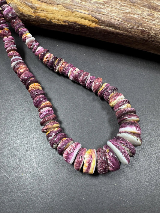 AAA natural spiny oyster shell bead . great quality . beautiful natural dark purple color. not treated .excellent quality spiny shell beads