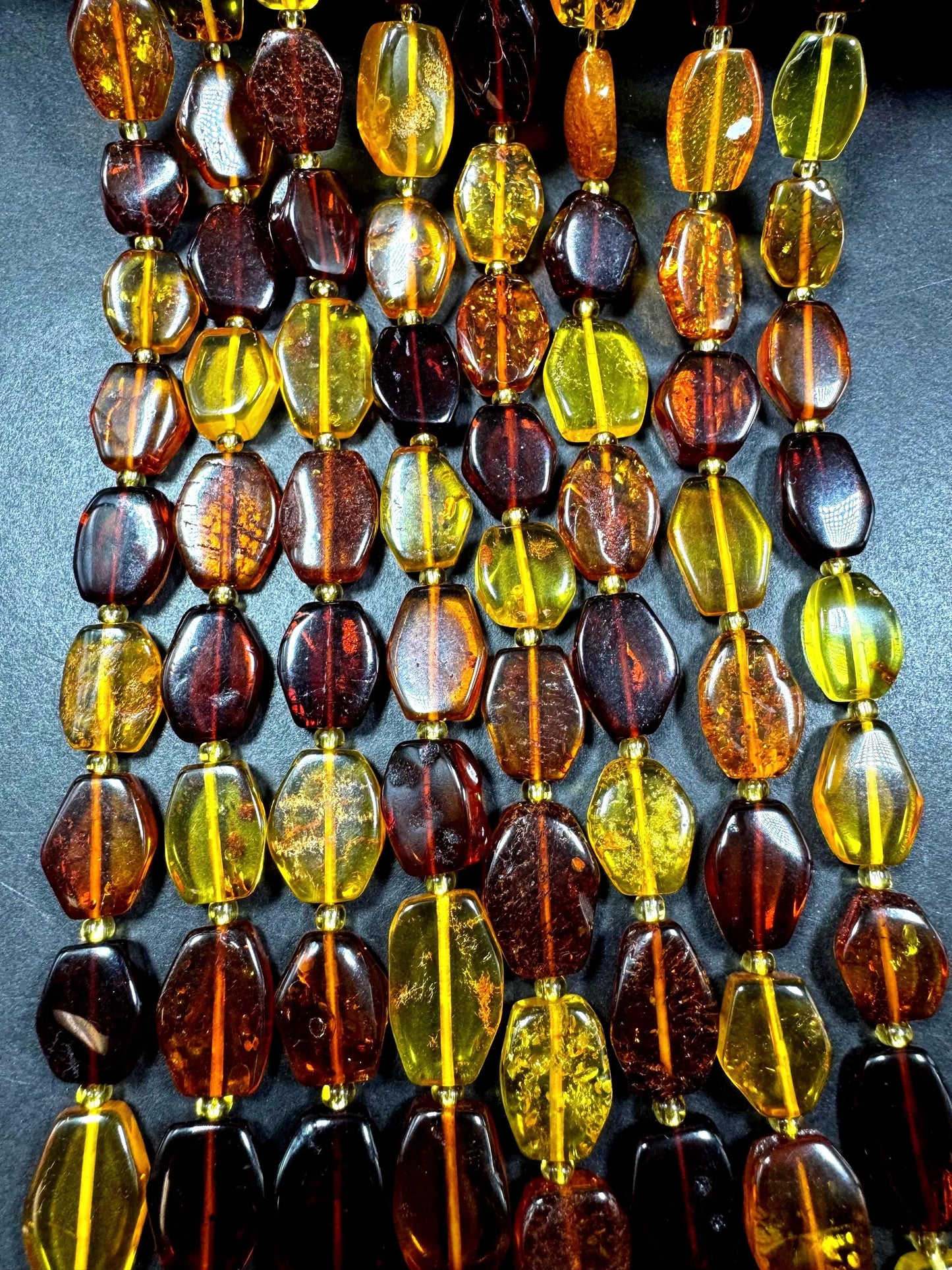 Natural 100% Baltic Gold bead . Oval shape  .golden brown Natural color ! full strand 15.5