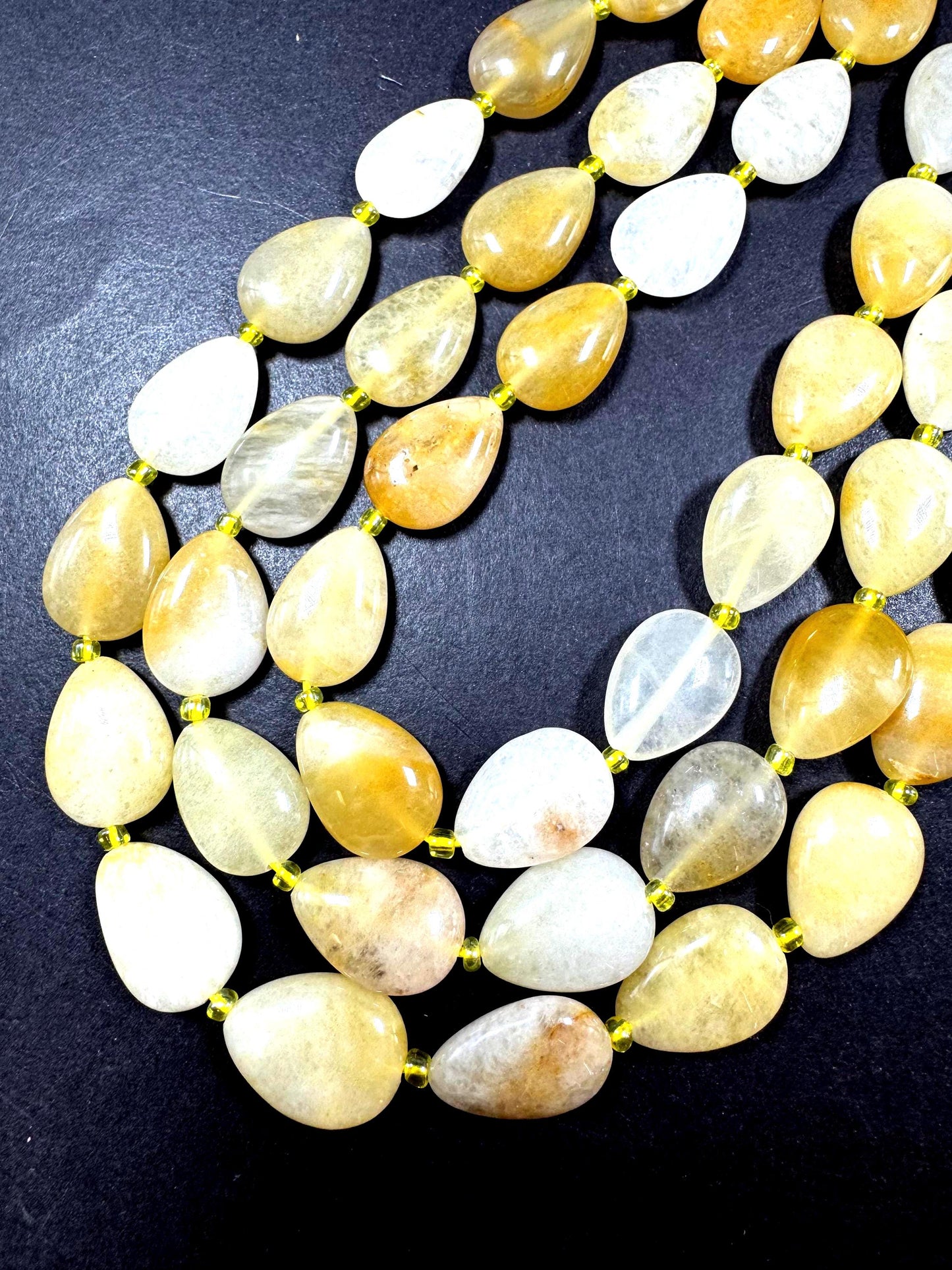 Natural Aventurine gemstone bead. Gorgeous Natural Yellow Aventurine gemstone bead. excellent quality. full strand 15.5