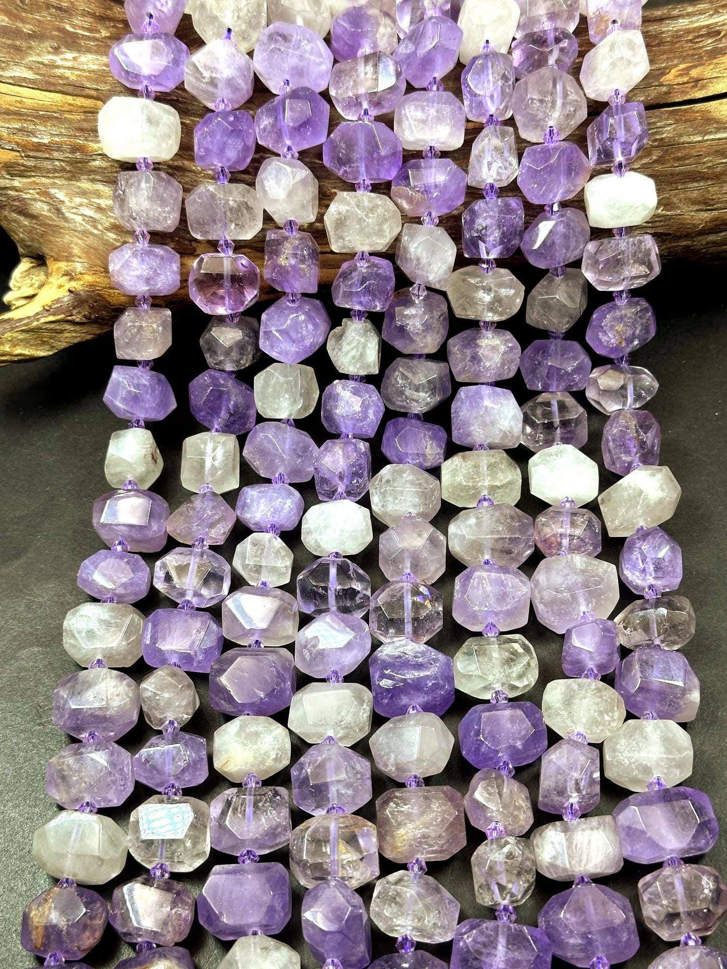 Beautiful Purple Natural Amethyst Freedom Nugget Shape High Quality 15"