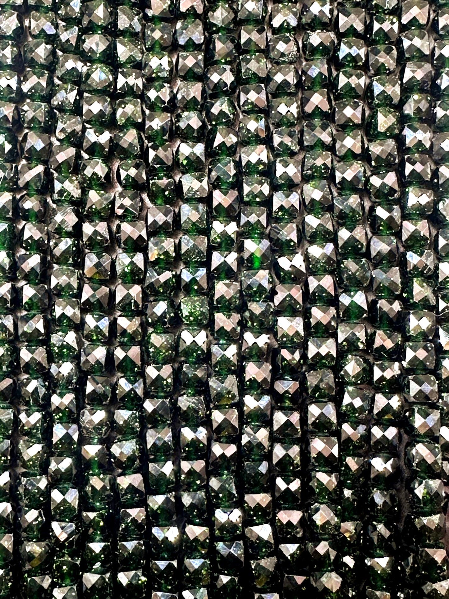 Beautiful Green Sandstone Faceted Cube Shape, Gorgeous Green Color  High Quality 15.5"