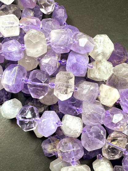 Beautiful Purple Natural Amethyst Freedom Nugget Shape High Quality 15"