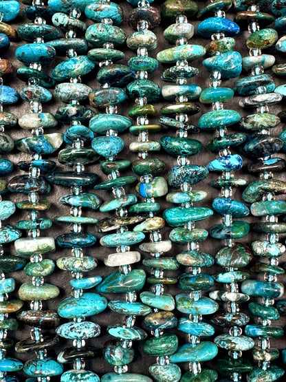 100% AAA Natural Turquoise Freeform Smooth Stick Shape High Quality 15"