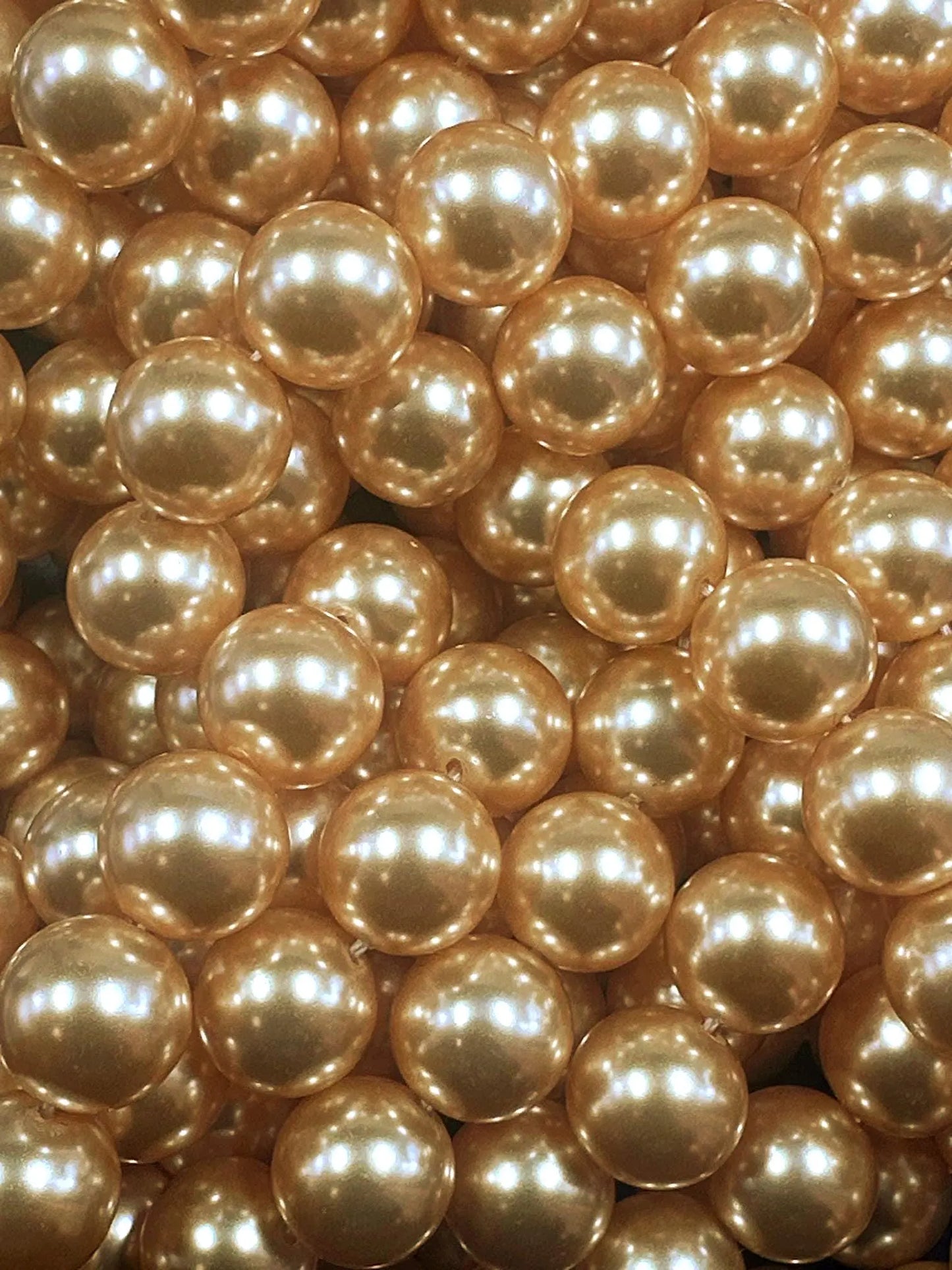 Gorgeous Chinese Warm Gold Swarovski Pearl Crystal Beads, 4mm 6mm 8mm 10mm 12mm Round Shape Bead. Beautiful Warm Gold Quality 15.5"