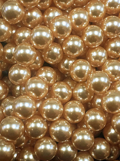 Gorgeous Chinese Warm Gold Swarovski Pearl Crystal Beads, 4mm 6mm 8mm 10mm 12mm Round Shape Bead. Beautiful Warm Gold Quality 15.5"