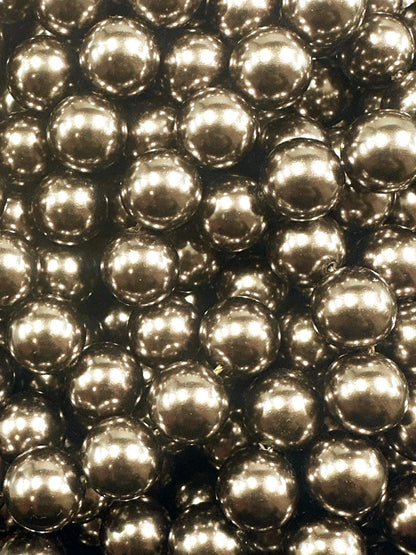 Gorgeous Chinese Dark Bronze Swarovski Pearl Crystal Beads, 4mm 6mm 8mm 10mm 12mm Round Shape Bead. Beautiful Bronze Quality 15.5"