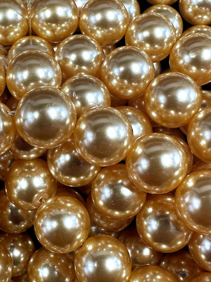 Gorgeous Golden Yellow Swarovski Pearl Crystal Beads, 6mm 8mm 10mm 12mm Round Shape Bead. Beautiful Yellow Color, Great Quality 15.5"