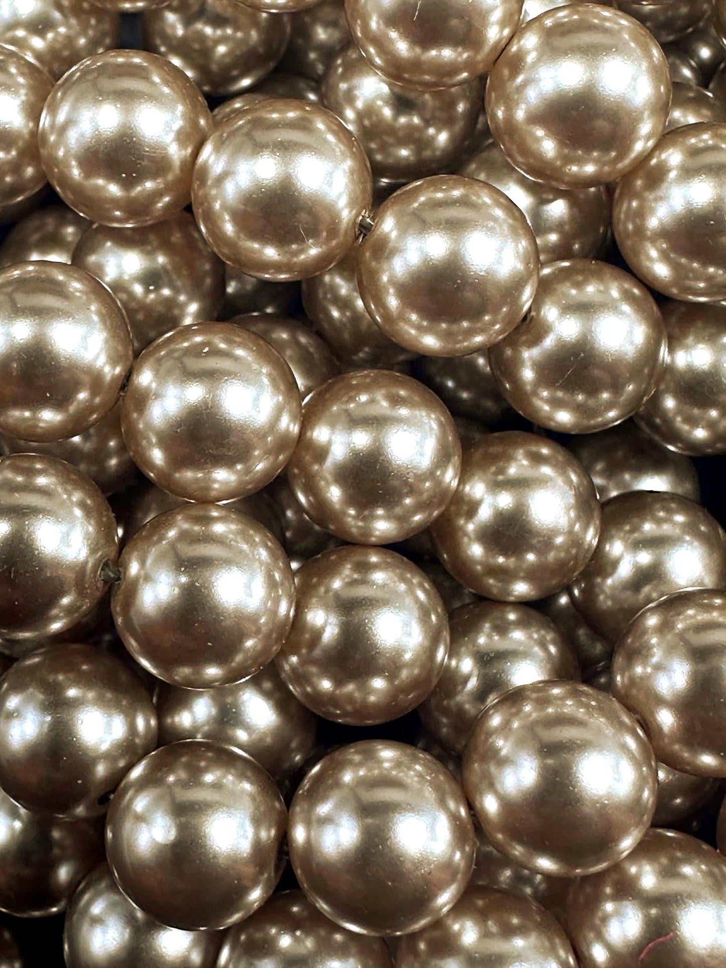 Chinese Champagne Brown Swarovski Pearl Crystal Beads, 6mm 8mm 10mm 12mm Round Shape Bead. Beautiful Brown Color, Great Quality 15.5"