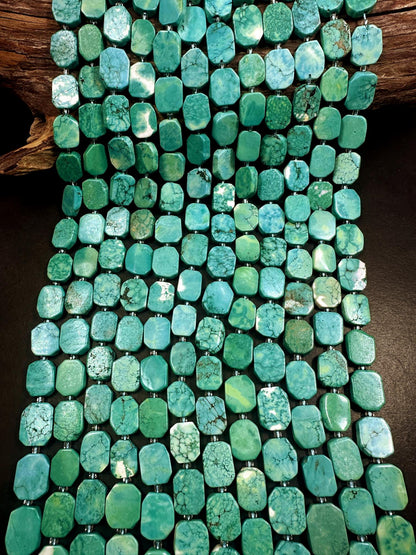 Beautiful Blue Turquoise Freedom Rectangle Shape Beads, Light Blue Color Great Quality 15.5"